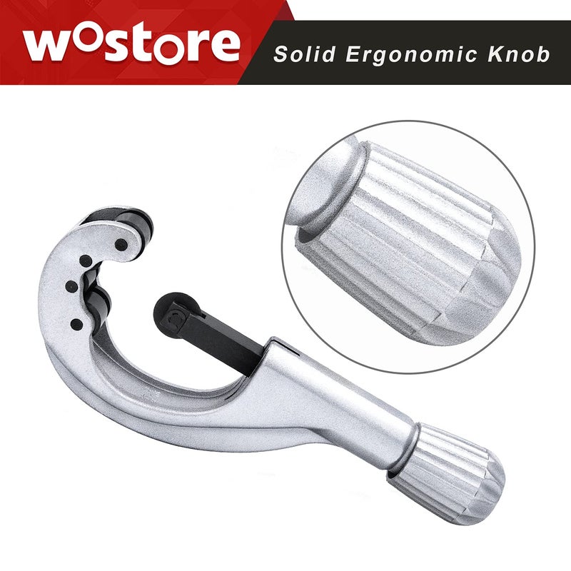Wostore Tubing Cutter 1/4 to 2-5/8 Inch Pipe Copper PVC Aluminum Tube with Replaceable Blade - Image 5